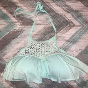 Ninety Nine Mint Halter Swimsuit Top